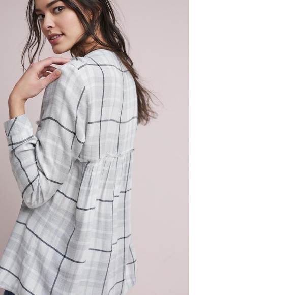 CLOTH & STONE PLAID SWING TUNIC - Picture 2 of 6